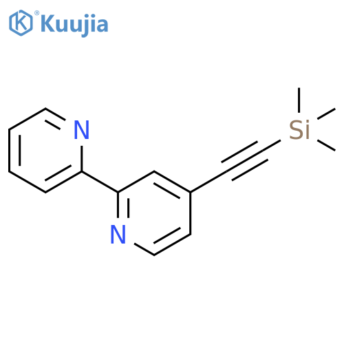 2,2'-Bipyridine, 4-[(trimethylsilyl)ethynyl]- structure