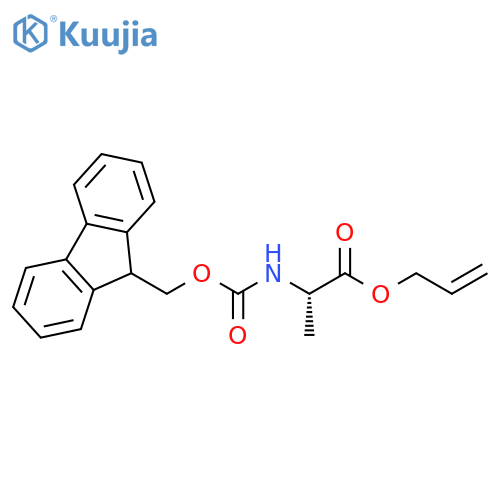 prop-2-en-1-yl (2S)-2-({(9H-fluoren-9-yl)methoxycarbonyl}amino)propanoate structure