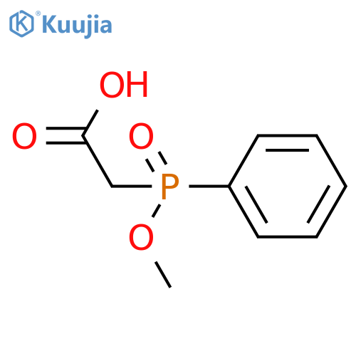 Acetic acid, (methoxyphenylphosphinyl)- structure
