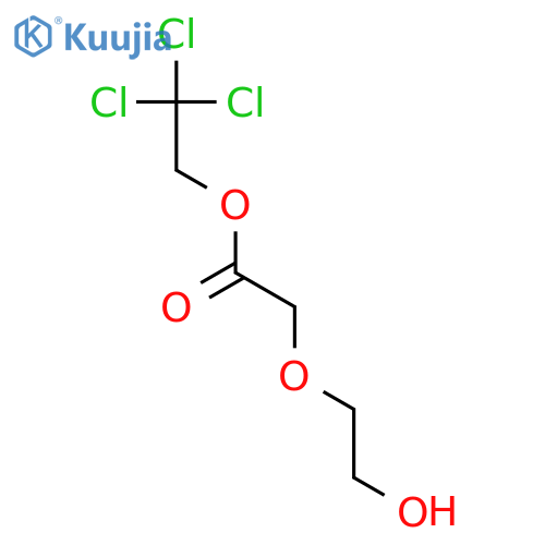 Acetic acid, (2-hydroxyethoxy)-, 2,2,2-trichloroethyl ester structure