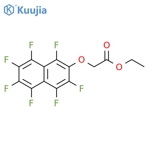Acetic acid, [(1,3,4,5,6,7,8-heptafluoro-2-naphthalenyl)oxy]-, ethyl ester structure