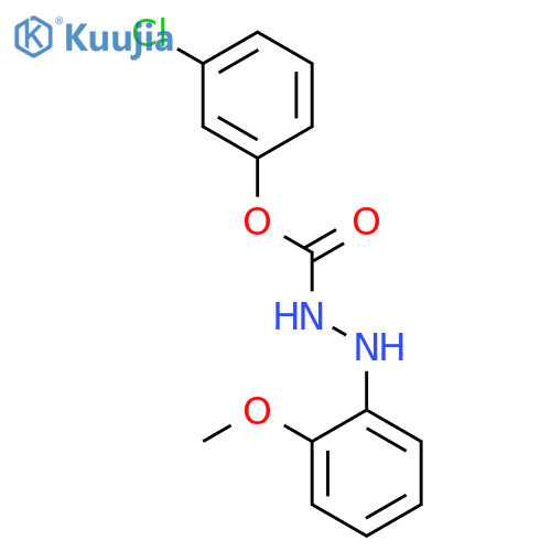 Hydrazinecarboxylic acid, 2-(2-methoxyphenyl)-, 3-chlorophenyl ester structure