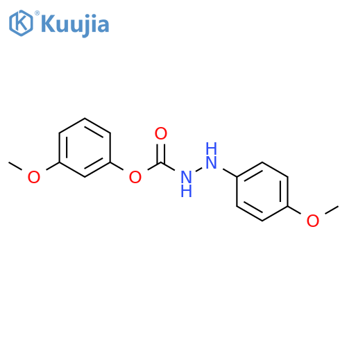 Hydrazinecarboxylic acid, 2-(4-methoxyphenyl)-, 3-methoxyphenyl ester structure