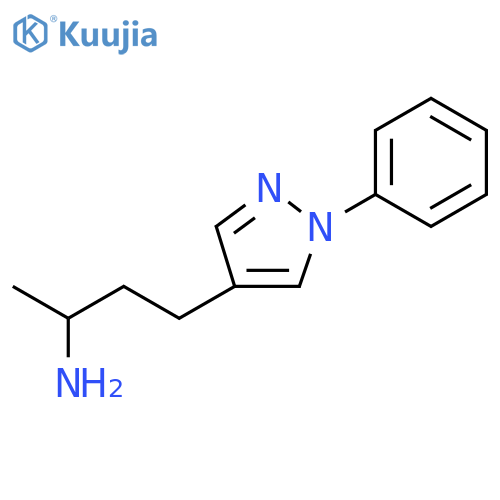 4-(1-phenyl-1H-pyrazol-4-yl)butan-2-amine structure