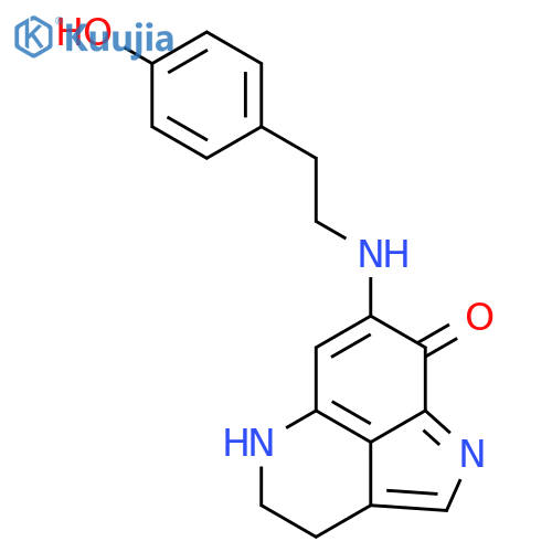 Pyrrolo[4,3,2-de]quinolin-8(1H)-one,3,4-dihydro-7-[[2-(4-hydroxyphenyl)ethyl]amino]- structure