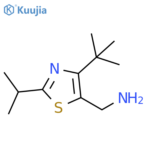 5-Thiazolemethanamine, 4-(1,1-dimethylethyl)-2-(1-methylethyl)- structure