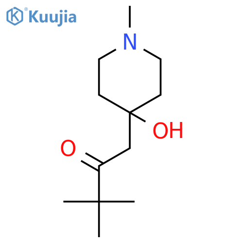 2-Butanone, 1-(4-hydroxy-1-methyl-4-piperidinyl)-3,3-dimethyl- structure