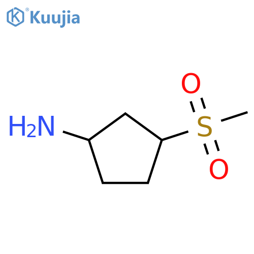 3-methanesulfonylcyclopentan-1-amine structure