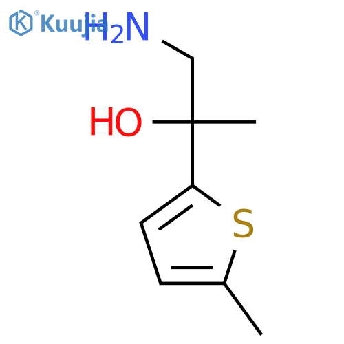 1-amino-2-(5-methylthiophen-2-yl)propan-2-ol structure