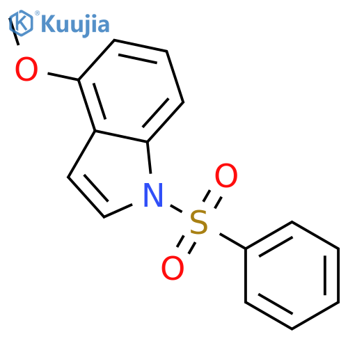 1H-Indole, 4-methoxy-1-(phenylsulfonyl)- structure