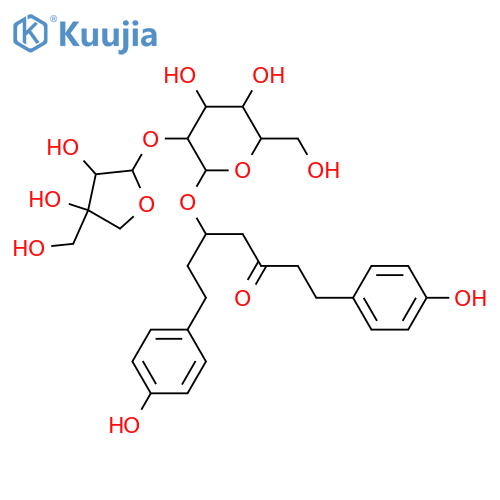 1,7-Bis(4-hydroxyphenyl)-3,5-heptanediol; (3R,5S)-form, 3-Ketone, 5-O-[β-D-apiofuranosyl-(1→2)-β-D-glucopyranoside] structure