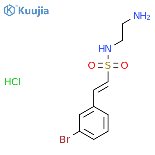 N-(2-aminoethyl)-2-(3-bromophenyl)ethene-1-sulfonamide hydrochloride structure