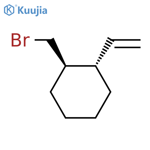 Cyclohexane, 1-(bromomethyl)-2-ethenyl-, (1R-trans)- structure