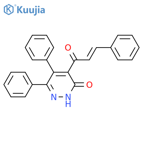 3(2H)-Pyridazinone, 4-(1-oxo-3-phenyl-2-propenyl)-5,6-diphenyl- structure