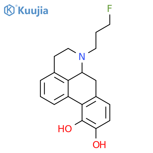 4H-Dibenzo[de,g]quinoline-10,11-diol,6-(3-fluoropropyl)-5,6,6a,7-tetrahydro-, (R)- (9CI) structure
