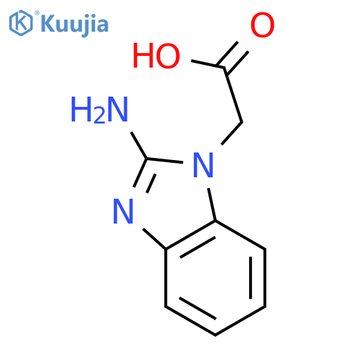 1H-Benzimidazole-1-aceticacid, 2-amino- structure