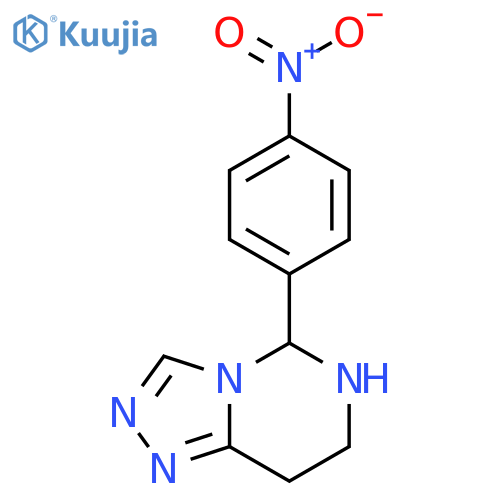 1,2,4-Triazolo[4,3-c]pyrimidine, 5,6,7,8-tetrahydro-5-(4-nitrophenyl)- structure