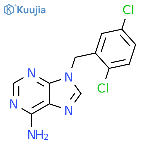 9-(2,5-dichlorobenzyl)-9H-purin-6-amine structure