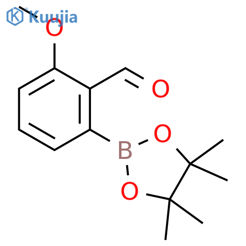 2-methoxy-6-(4,4,5,5-tetramethyl-1,3,2-dioxaborolan-2-yl)benzaldehyde structure