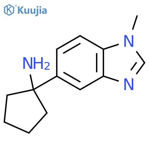 1-(1-methyl-1H-1,3-benzodiazol-5-yl)cyclopentan-1-amine structure