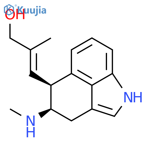 2-Propen-1-ol,2-methyl-3-[(4R,5S)-1,3,4,5-tetrahydro-4-(methylamino)benz[cd]indol-5-yl]-,(2E)- structure
