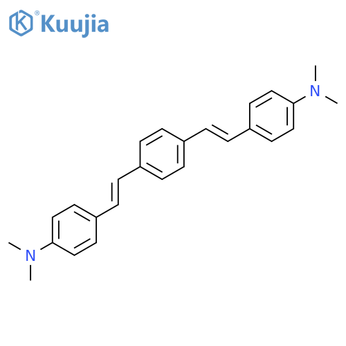 Benzenamine, 4,4'-(1,4-phenylenedi-2,1-ethenediyl)bis[N,N-dimethyl- structure
