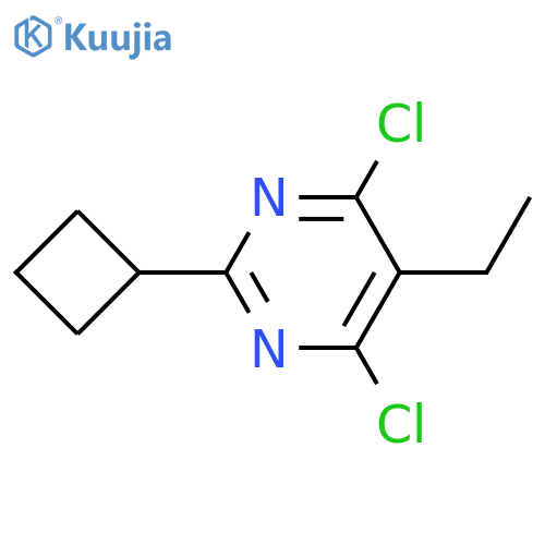 4,6-dichloro-2-cyclobutyl-5-ethylpyrimidine structure