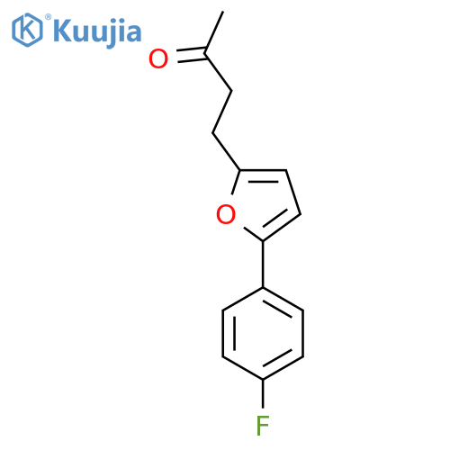 4-5-(4-fluorophenyl)furan-2-ylbutan-2-one structure