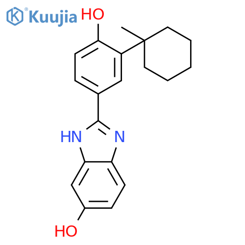 1H-Benzimidazol-5-ol, 2-[4-hydroxy-3-(1-methylcyclohexyl)phenyl]- structure