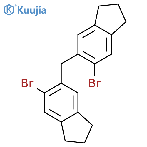 1H-Indene, 5,5'-methylenebis[6-bromo-2,3-dihydro- structure