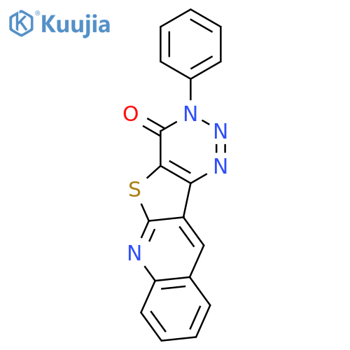 1,2,3-Triazino[4',5':4,5]thieno[2,3-b]quinolin-4(3H)-one, 3-phenyl- structure