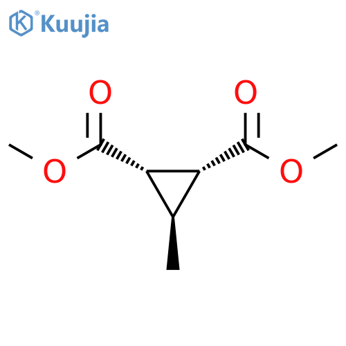 1,2-Cyclopropanedicarboxylic acid, 3-methyl-, dimethyl ester, (1α,2α,3β)- (6CI,7CI,8CI,9CI) structure