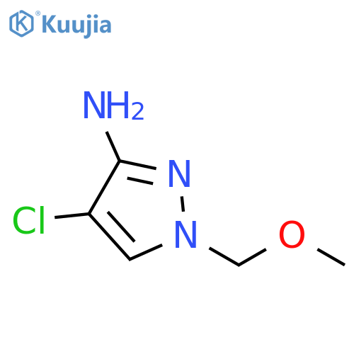 1H-Pyrazol-3-amine, 4-chloro-1-(methoxymethyl)- structure