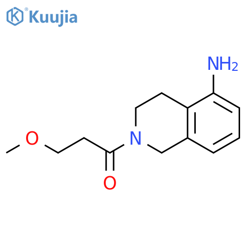 1-(5-amino-1,2,3,4-tetrahydroisoquinolin-2-yl)-3-methoxypropan-1-one structure