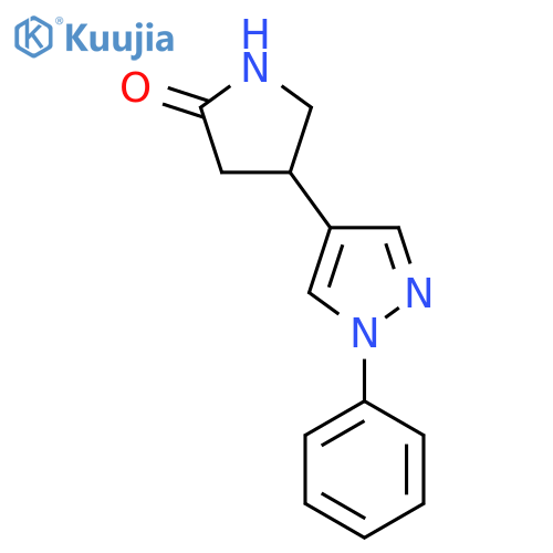 4-(1-phenyl-1H-pyrazol-4-yl)pyrrolidin-2-one structure