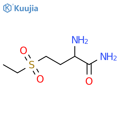 2-amino-4-(ethanesulfonyl)butanamide structure