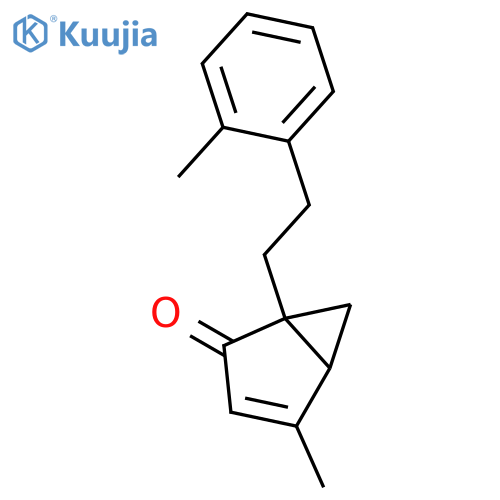 Bicyclo[3.1.0]hex-3-en-2-one, 4-methyl-1-[2-(methylphenyl)ethyl]- structure