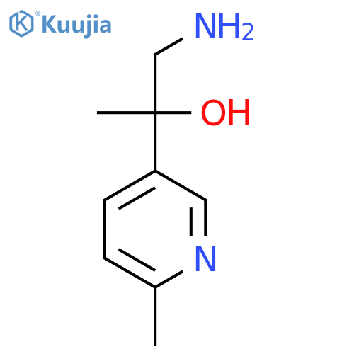 1-amino-2-(6-methylpyridin-3-yl)propan-2-ol structure