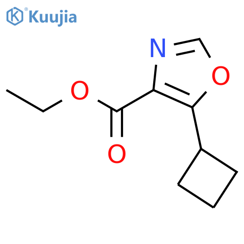 4-Oxazolecarboxylic acid, 5-cyclobutyl-, ethyl ester structure