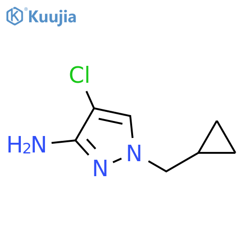 4-Chloro-1-(cyclopropylmethyl)-1h-pyrazol-3-amine structure