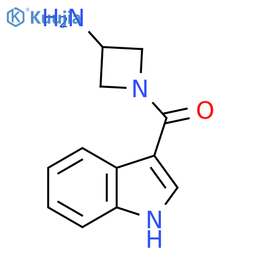 1-(1H-indole-3-carbonyl)azetidin-3-amine structure