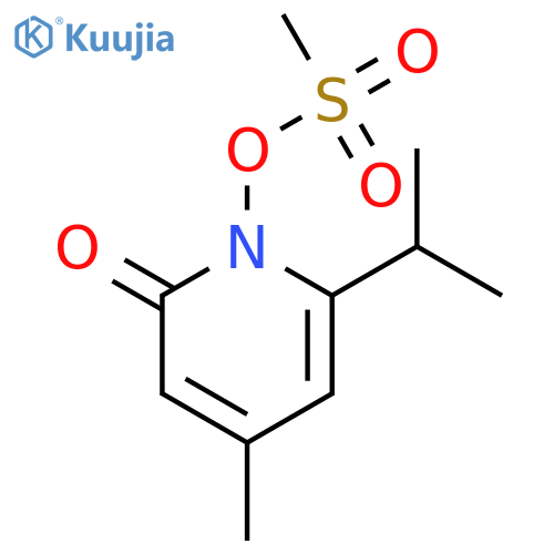 2(1H)-Pyridinone, 4-methyl-6-(1-methylethyl)-1-[(methylsulfonyl)oxy]- structure