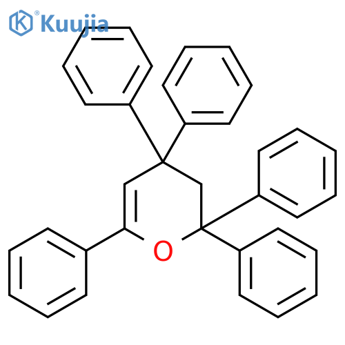 2H-Pyran, 3,4-dihydro-2,2,4,4,6-pentaphenyl- structure