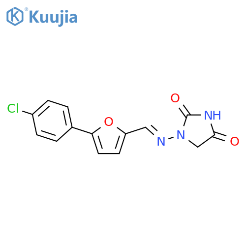 1-5-(4-Chlorophenyl)furan-2-ylmethylideneaminoimidazolidine-2,4-dione structure