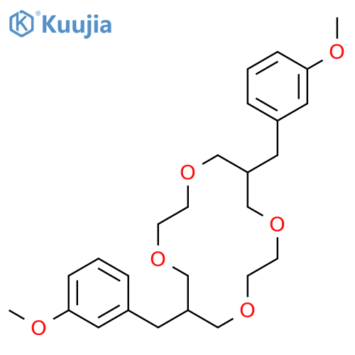 1,4,8,11-Tetraoxacyclotetradecane, 6,13-bis[(3-methoxyphenyl)methyl]- structure