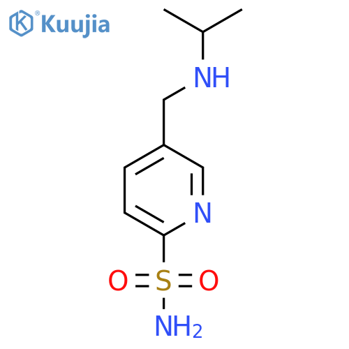 5-{(propan-2-yl)aminomethyl}pyridine-2-sulfonamide structure