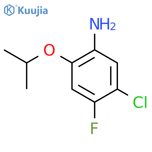 5-Chloro-4-fluoro-2-(propan-2-yloxy)aniline structure