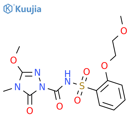 1H-1,2,4-Triazole-1-carboxamide, 4,5-dihydro-3-methoxy-N-[[2-(2-methoxyethoxy)phenyl]sulfonyl]-4-methyl-5-oxo- structure