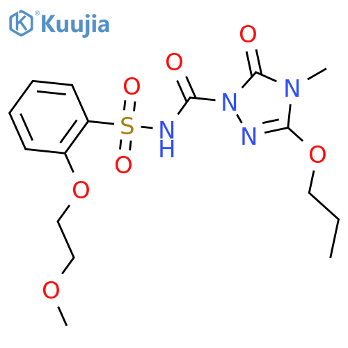 1H-1,2,4-Triazole-1-carboxamide, 4,5-dihydro-N-[[2-(2-methoxyethoxy)phenyl]sulfonyl]-4-methyl-5-oxo-3-propoxy- structure