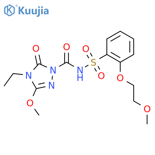1H-1,2,4-Triazole-1-carboxamide, 4-ethyl-4,5-dihydro-3-methoxy-N-[[2-(2-methoxyethoxy)phenyl]sulfonyl]-5-oxo- structure
